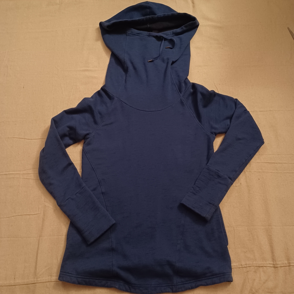 Lucy Heathered Blue Cowlneck Hoodie Women's Size Medium